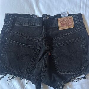 Levi's Black Denim Women's Shorts